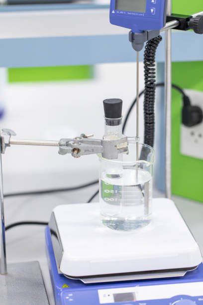 istock The study Separating by filtration the component substances from liquid mixture in Lab. 1153217705