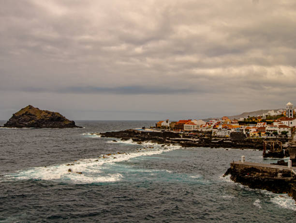 istock Wide view over a typical old town on the Atlantic Ocean 1153218634