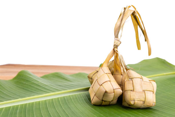 istock Ketupat, rice dumpling popular Malay food during Hari Raya celebration. 1153219119