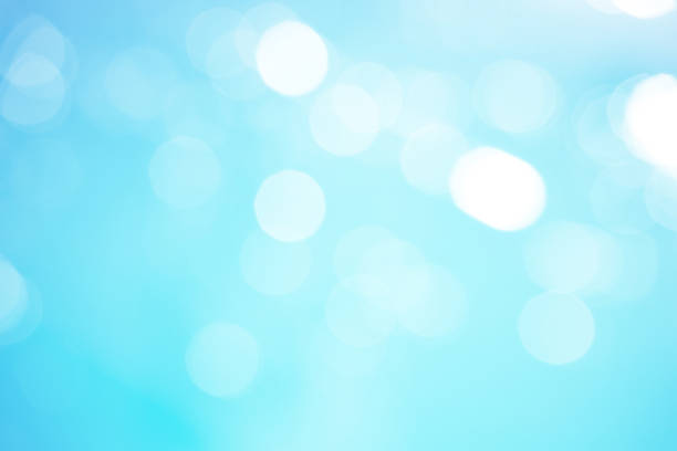 Defocused blue background with ligh