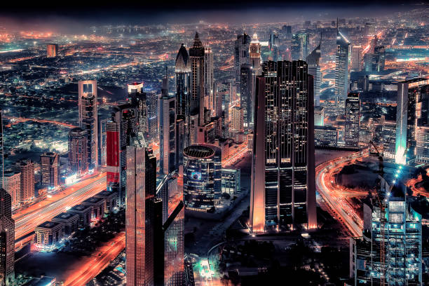 istock Dubai city at night 1153220155