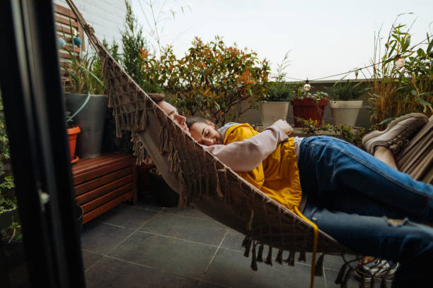 istock Relaxing moments in a hammock 1153221155