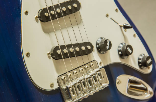 istock blue color guitar closeup details view 1153227340