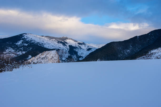 istock Pyrenees mountain range after the biggest snowfall of the year 1153227462