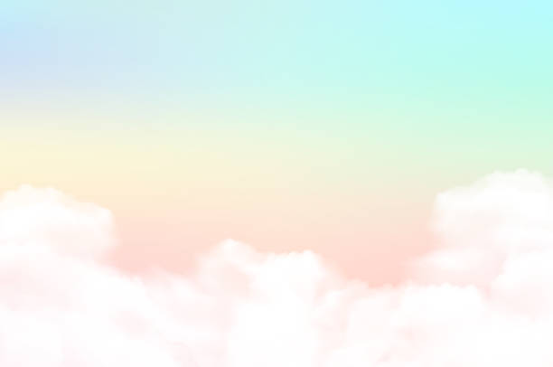 ベクトルイラスト空の背景とパステルカラー。 - weather sky blue sunlight点のイラスト素材／クリップアート素材／マンガ素材／アイコン素材