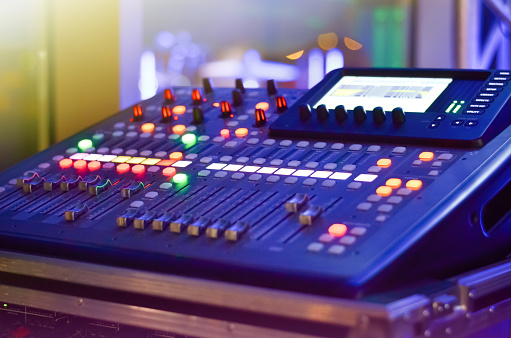 audio mixer or Music sound effect equipment