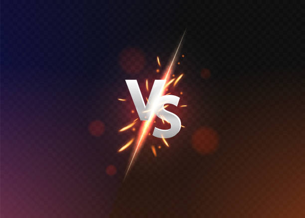 Versus vs background. versus logo vs letters for sports and fight competition.Vector illustration. Versus vs background. versus logo vs letters for sports and fight competition.Vector illustration. Eps 10. dueling stock illustrations
