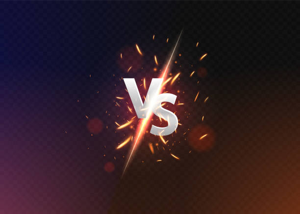 istock Versus vs background. versus logo vs letters for sports and fight competition.Vector illustration. 1153232411