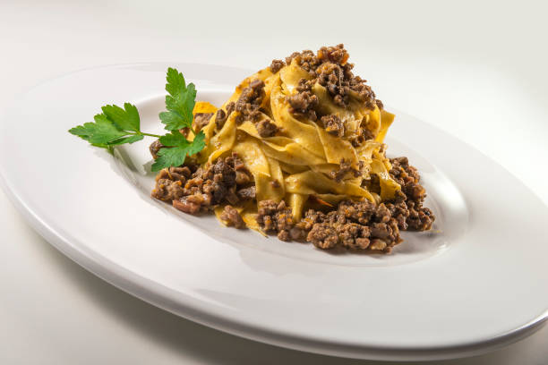 istock Pasta dish bolognese fettuccine 1153232442