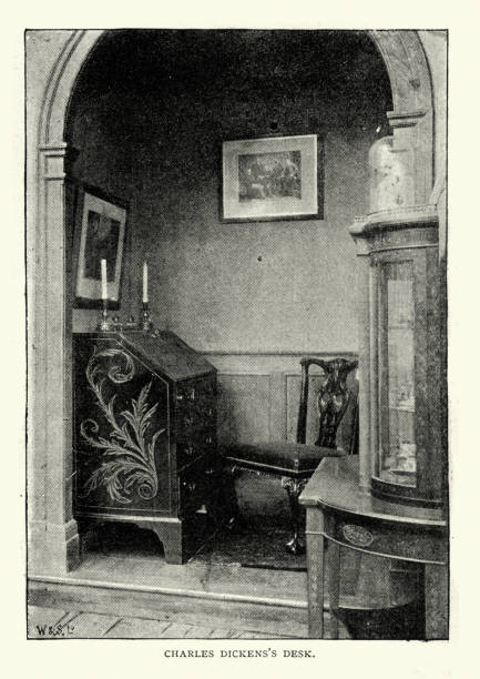 istock Charles Dickens's desk at Ditchingham House, Norfolk 1890s 1153232551