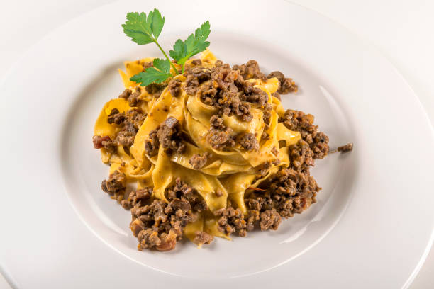 istock Pasta dish bolognese fettuccine 1153232664