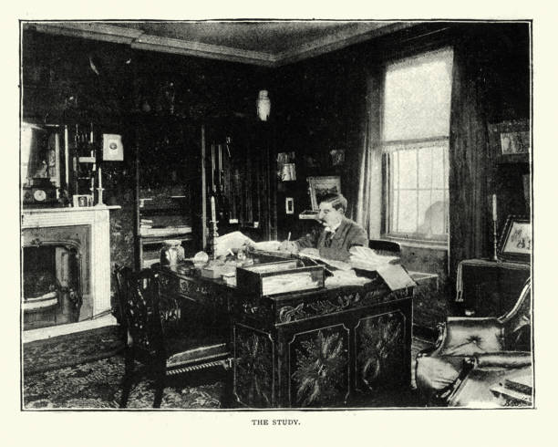 istock Writer H. Rider Haggard in his study, 1890s 1153232665