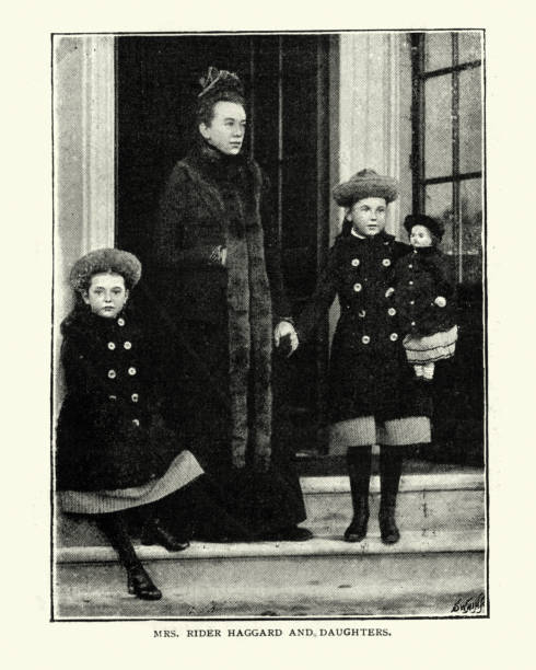 istock Mrs Rider Haggard and daughters, 1890s 1153233293