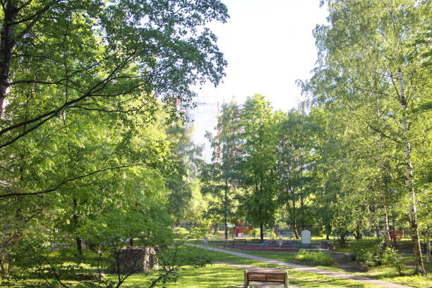 istock City courtyard in the spring morning sunlight 1153233940