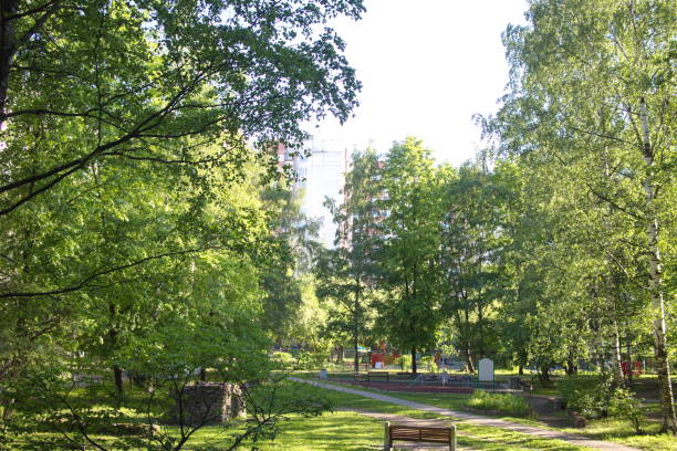 istock City courtyard in the spring morning sunlight 1153233962
