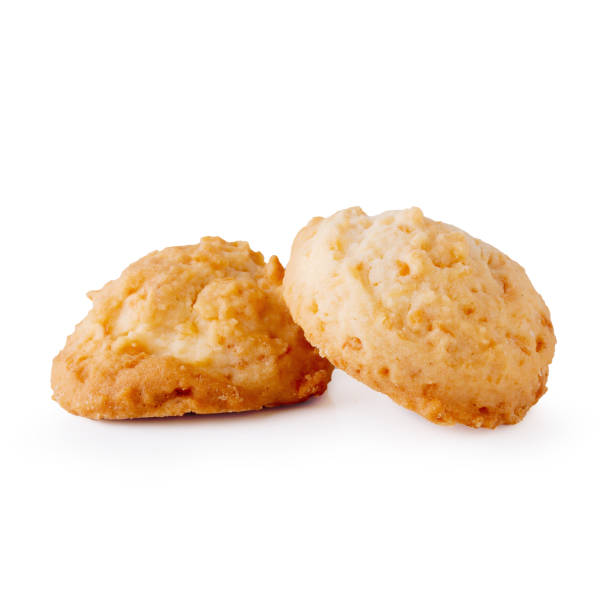 istock Delicious Coconut cookies isolated over a white background 1153234629