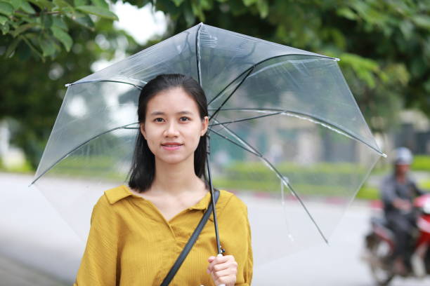istock woman with umbrella in town 1153234810