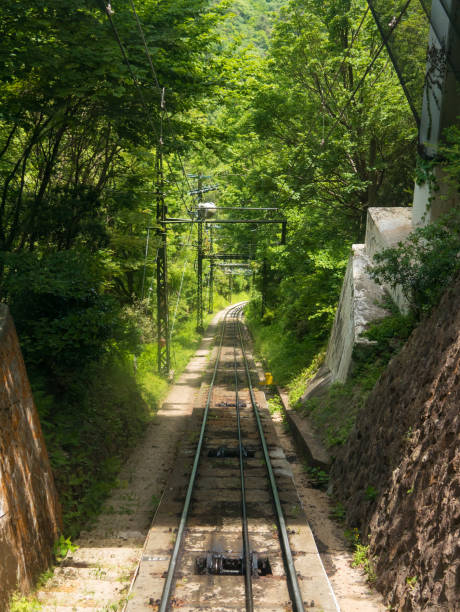 istock Railway of cable car at Mt. Rokko 1153241462