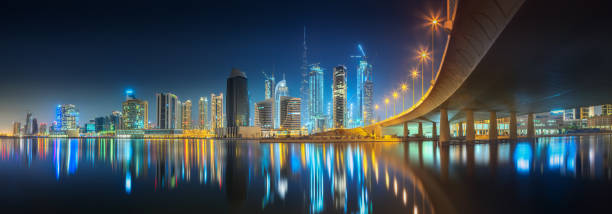 istock Panoramic view of Dubai Business bay, UAE 1153242605