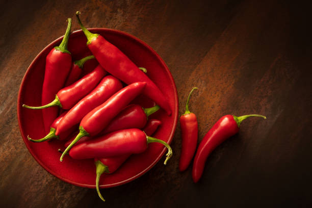 Vegetables: Red Chili Peppers Still Life