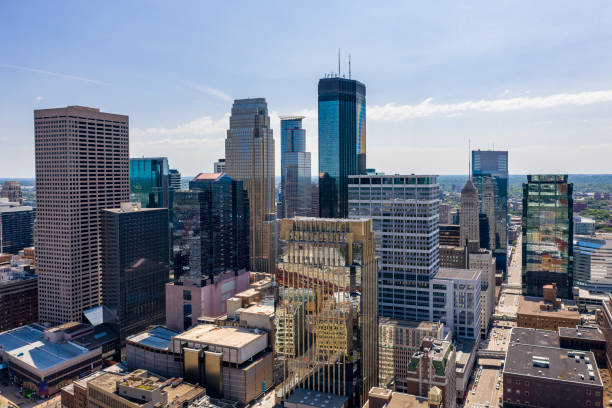 istock Minneapolis Aerial Skyline in Summer 1153247779