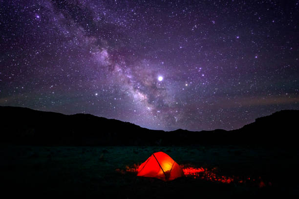 istock Camping in Tent Below the Milky Way Galaxy 1153249957