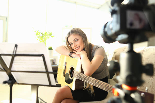 istock Pretty Blogger Creating Musical Video Workshop 1153251113