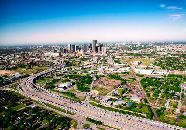 istock Wide Angle Aerial Houston Texas 1153253380