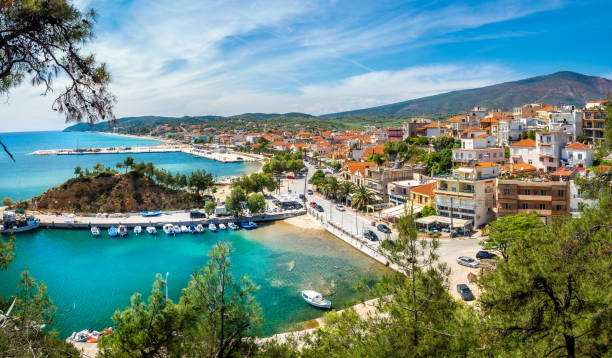 istock Landscape with Limenaria city 1153255204