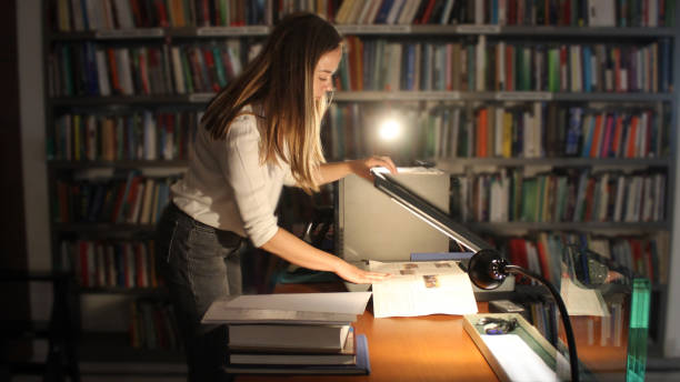 Young woman modern Librarian