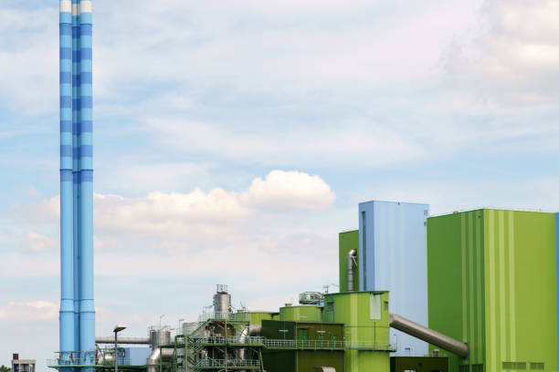 istock Colorful industrial building power plant 1153264275