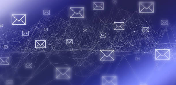 電子メール接続の背景 - mail envelope communication global communications ストックフォトと画像