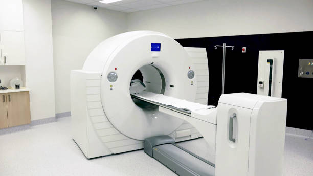 CAT Scan machine Medical CT or MRI or PET Scan Standing in the Modern Hospital Laboratory room in hospital, Medical Equipment and Health Care pet scan photos stock pictures, royalty-free photos & images