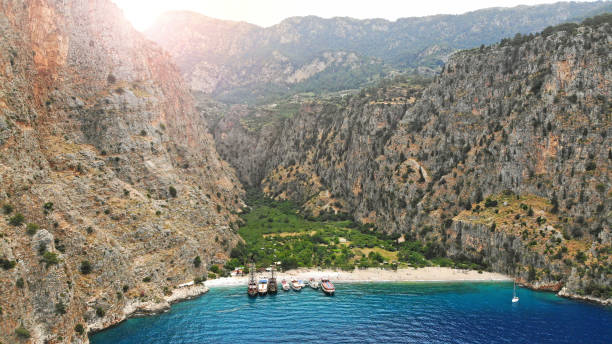 istock Aerial. Butterfly valley in Turkey.  View from drone. 1153275824