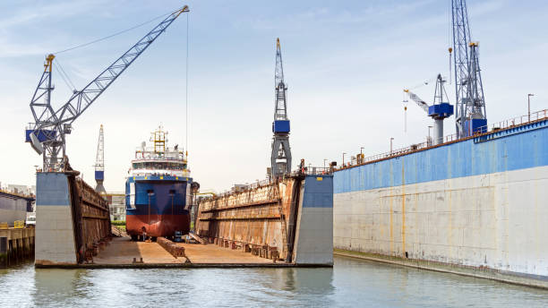 istock Boatyard in Rotterdam, Netherlands 1153276192