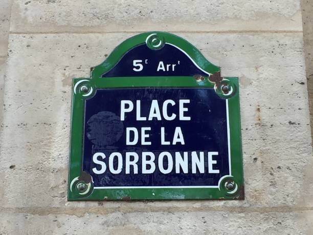 istock Paris street sign: Place de la Sorbonne 1153277571