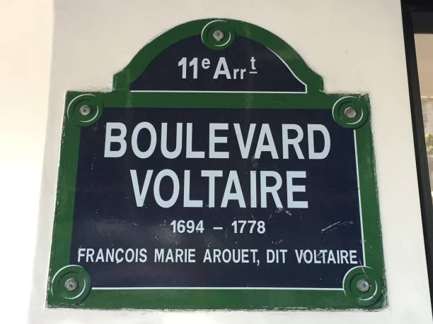 Paris Street sign Boulevard Voltaire