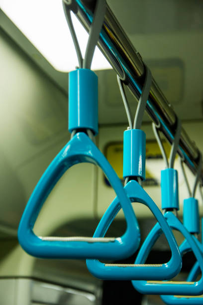 istock The beautiful blue hand holders in the public transport 1153280867