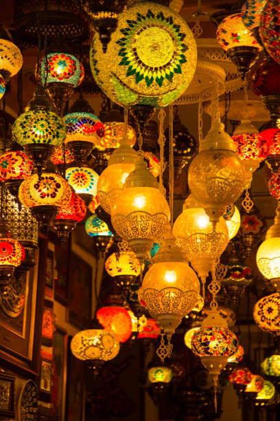 istock The colorful turkish lamps lighting the store 1153282498