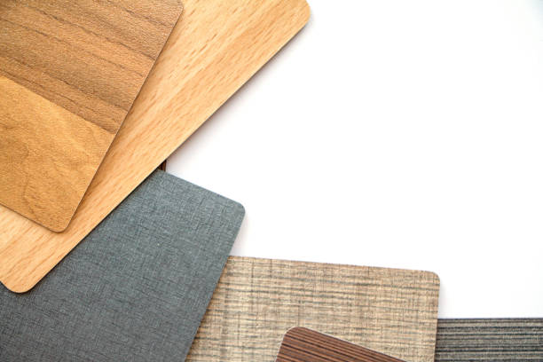 istock Background or concept of multi-colored cards in gray and brown tones and different textures isolate on a white background 1153283014
