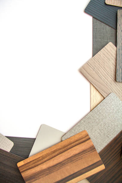 istock Background or concept of multi-colored cards in gray and brown tones and different textures isolate on a white background 1153283031