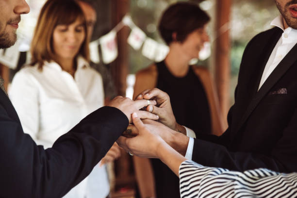 istock gay marriage, man putting the ring 1153283785