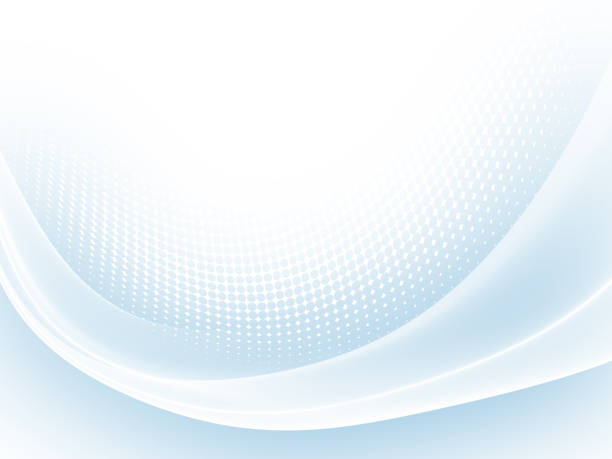 Soft blue abstract business graphic wave background