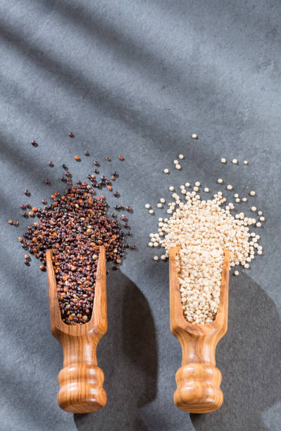 istock Black and white quinoa seeds - Chenopodium quinoa 1153285397