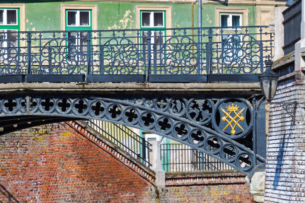 Famous Sibiu landmark - Liars bridge in Small Square (Piata Mica)
