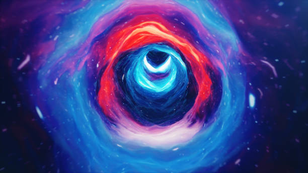istock 3D illustration tunnel or wormhole, tunnel that can connect one universe with another. Abstract speed tunnel warp in space, wormhole or black hole, scene of overcoming the temporary space in cosmos. 1153285763