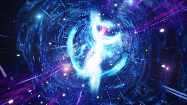 istock 3D illustration tunnel or wormhole, tunnel that can connect one universe with another. Abstract speed tunnel warp in space, wormhole or black hole, scene of overcoming the temporary space in cosmos. 1153285775