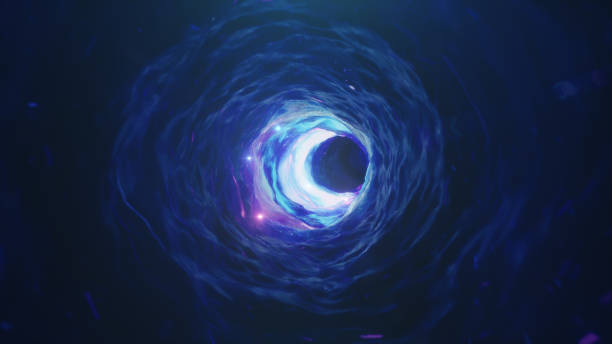 istock 3D illustration tunnel or wormhole, tunnel that can connect one universe with another. Abstract speed tunnel warp in space, wormhole or black hole, scene of overcoming the temporary space in cosmos. 1153285797