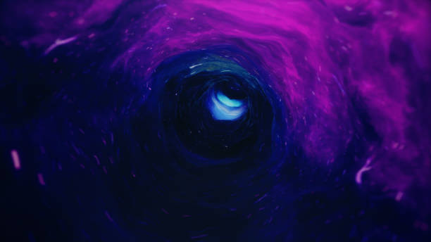 istock 3D illustration tunnel or wormhole, tunnel that can connect one universe with another. Abstract speed tunnel warp in space, wormhole or black hole, scene of overcoming the temporary space in cosmos. 1153285804