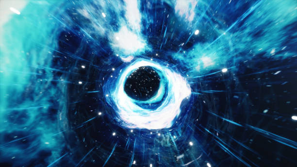 istock 3D illustration tunnel or wormhole, tunnel that can connect one universe with another. Abstract speed tunnel warp in space, wormhole or black hole, scene of overcoming the temporary space in cosmos. 1153285808